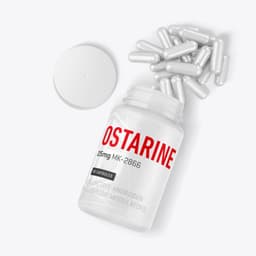 Ostarine MK-2866 Capsules - Opened Bottle of Ostarine with 90 capsules of 25mg