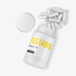 Testabolic S23 SARMs Canada Capsules - Opened Bottle of Testabolic with 90 capsules of 15mg