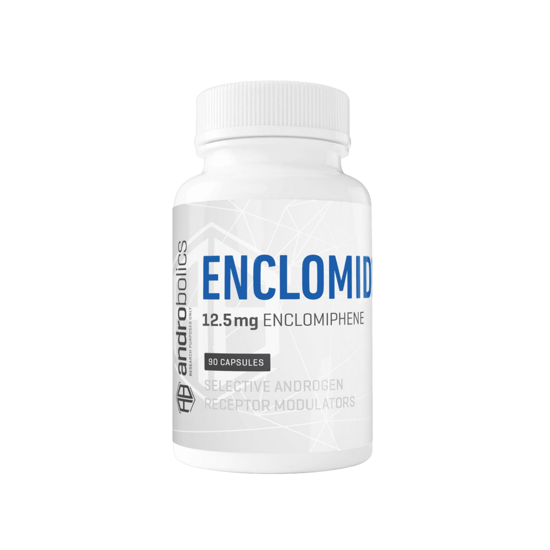 Enclomiphene Canada - Androbolics bottle of enclomiphene capsules for post cycle therapy